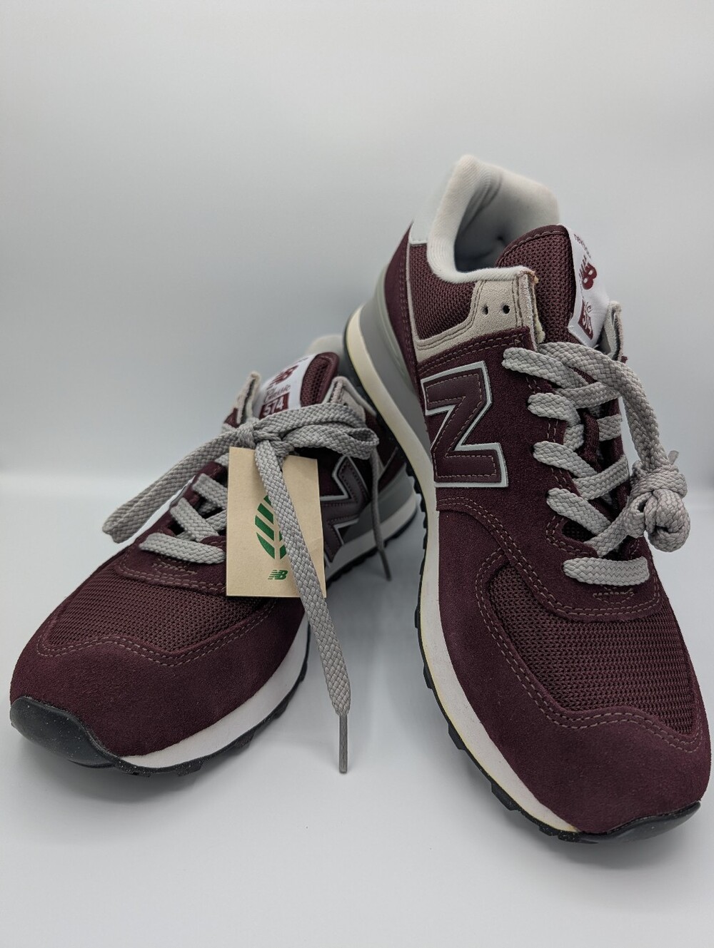 New Balance Women's 574 Classic Sneakers — Burgundy size 10.5